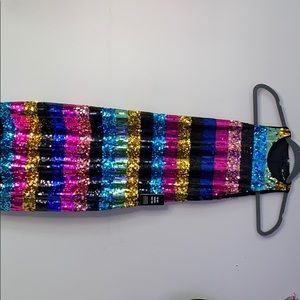 Colorful sequin dress